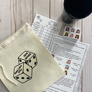 RHOSLC DiceWives Real Housewives Party Game Dice Wives Salt Lake City Edition