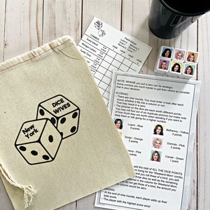 RHONY DiceWives Real Housewives Party Game Dice Wives New York Edition