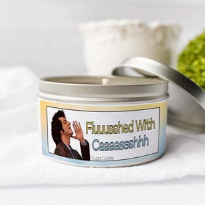 Parks & Rec Recreation Flushed With Cash Candle Jean Ralphio 8oz 16oz