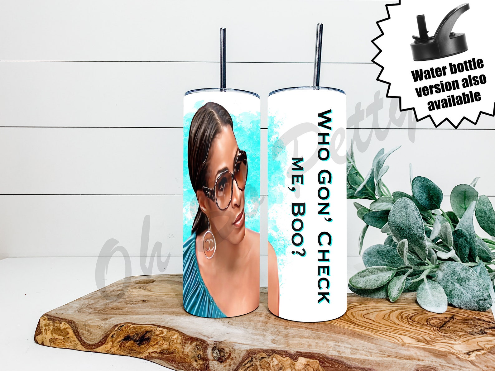 Sheree Who Gon Check Me Boo RHOA TUMBLER Water Bottle Real Housewives ...