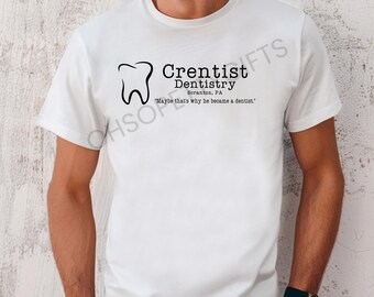 ORIGINAL The Office Crentist Shirt Tshirt Dwight Schrute Unisex Funny Comedy TV