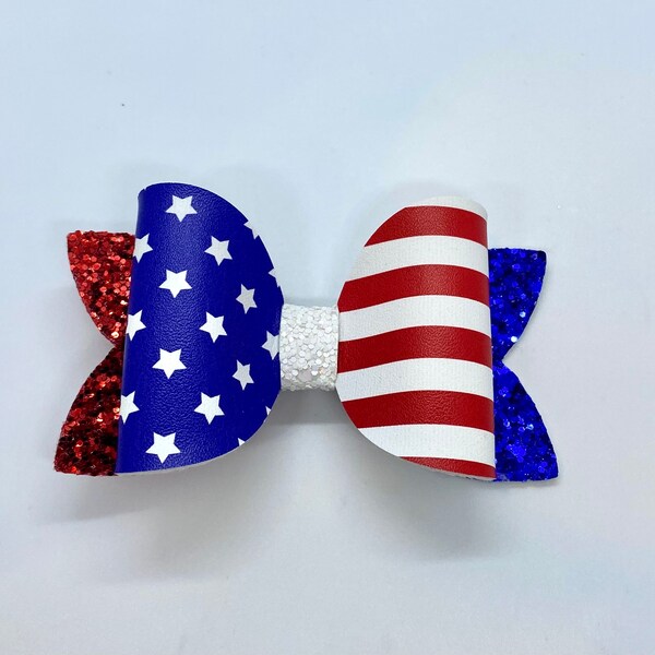 fourth of july hair bows