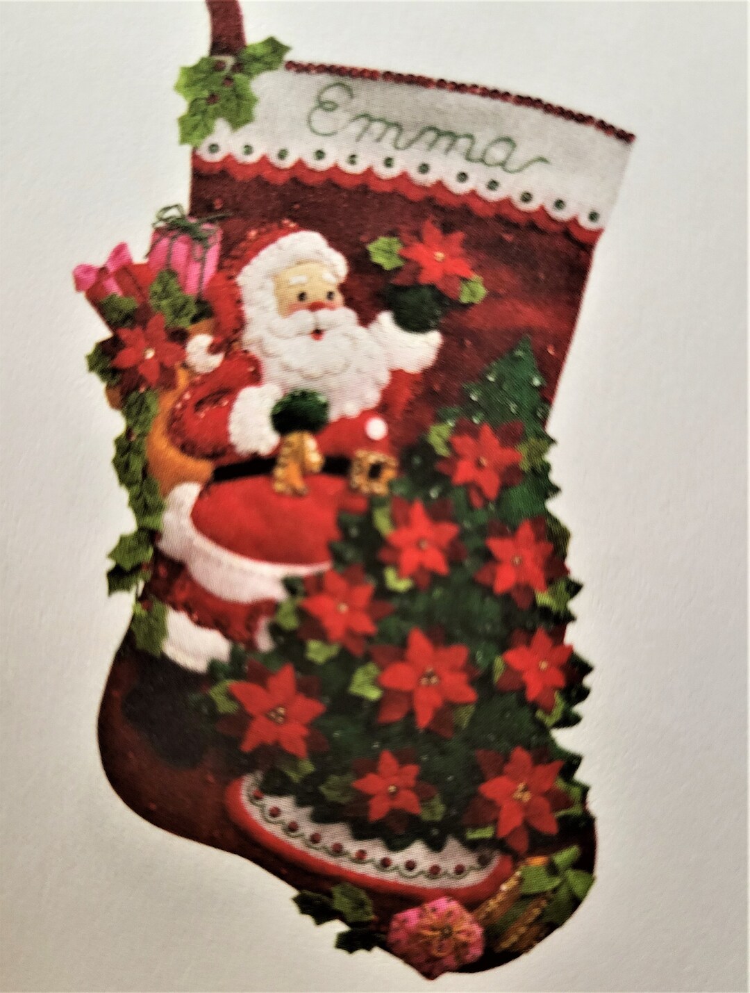 Bottes De Noel Personnalisé Chaussette De Noël Personnalisée, 45Cm Grande Bas De Noël Botte De Noel Personnalisée