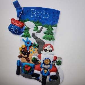 Cruising To Town Christmas Stocking (MS10-044)