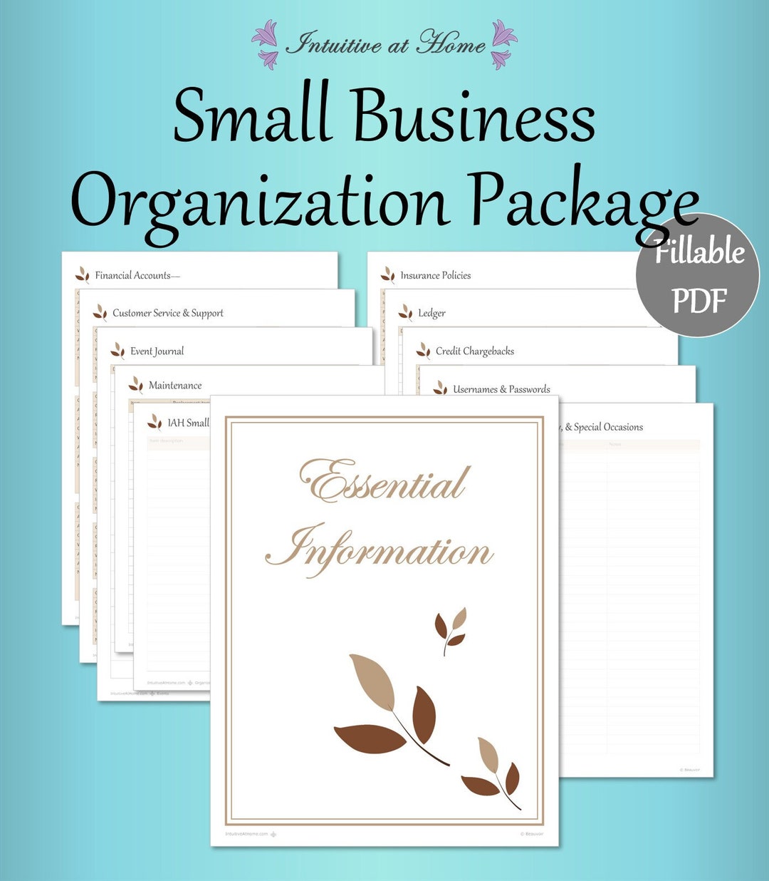 Organization Target Packet Mini Business Planner Printable – Marketing, Organizer, Tracker ...