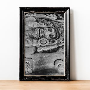 Tlaltecuhtli Offering Fine Art Photography Print| Aztec | Mexica Art| Indigenous Art | Danza Azteca | Aztec Calendar Art | Aztec art