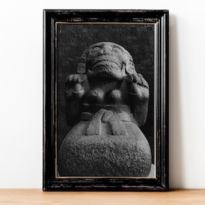 Cihuateotl Fine Art Photography Print| Aztec | Mexica Art| Indigenous Art | Danza Azteca | Aztec Calendar Art | Aztec Goddess Art