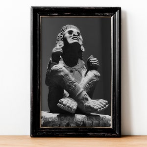Xochipilli Fine Art Photography Print| Aztec | Mexica Art| Indigenous Art | Danza Azteca | Aztec Calendar Art | Aztec Goddess Art