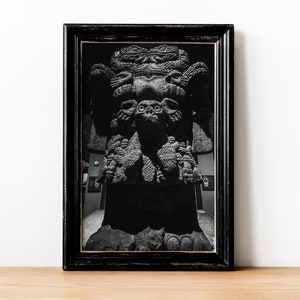 Coatlicue Fine Art Photography Print| Aztec | Mexica Art| Indigenous Art | Danza Azteca | Aztec Calendar Art | Aztec Goddess Art