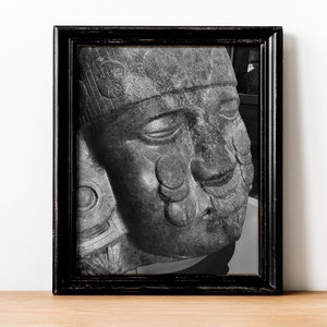 Coyolxauhqui Head Fine Art Photography Print| Aztec | Mexica Art| Indigenous Art | Danza Azteca | Aztec Calendar Art | Aztec Goddess Art