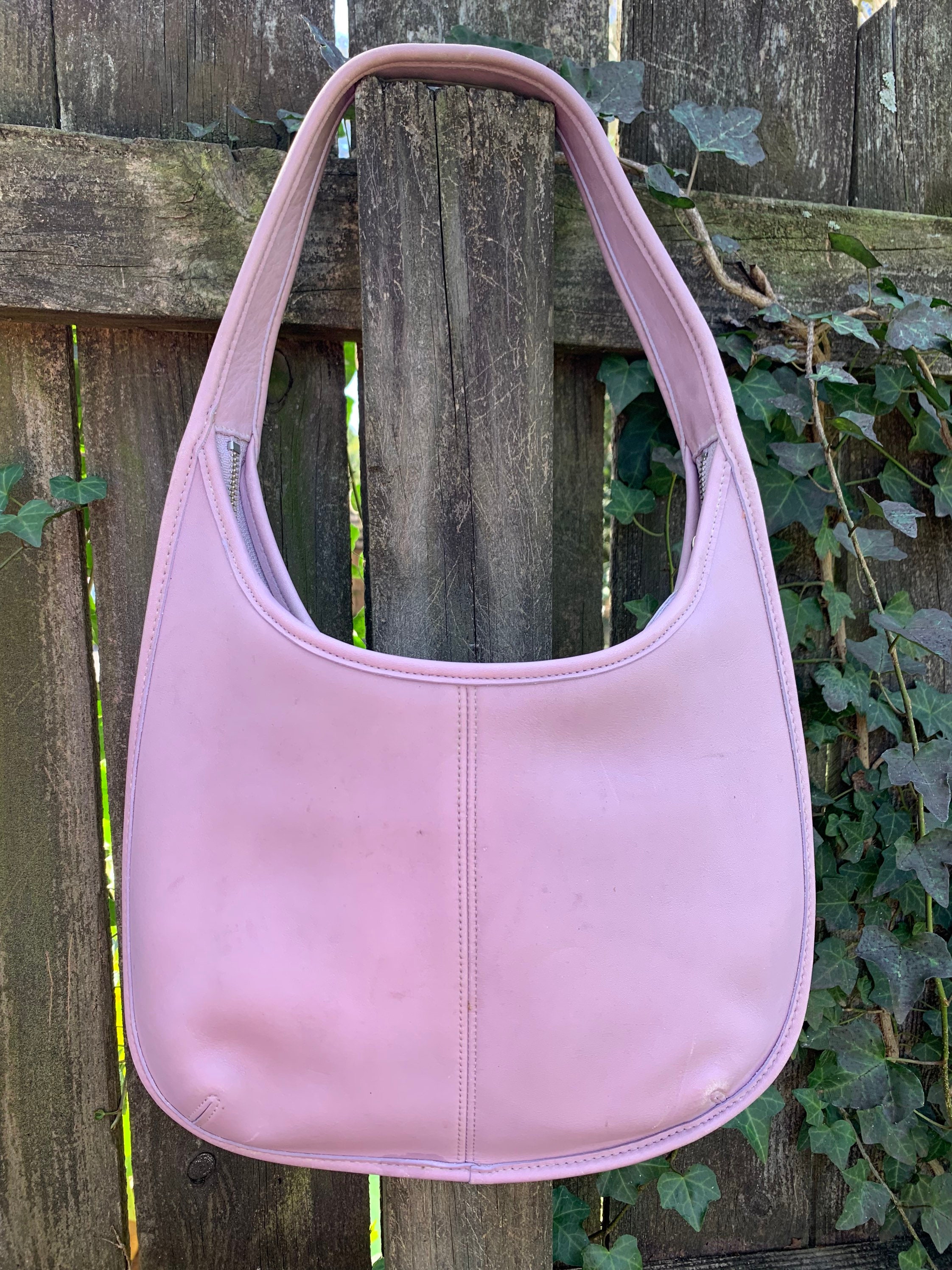 Vintage 90s Rare Coach Ergo Lilac Shoulder Bag Hobo Bag 9033 