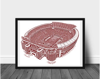 Alabama Stadium Artwork