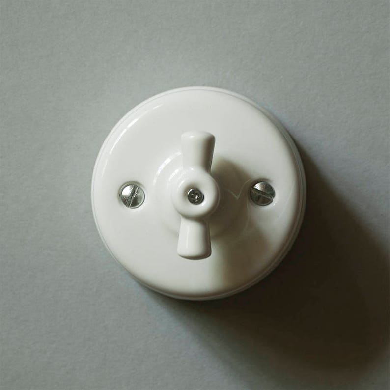 Period porcelain light switch image 2