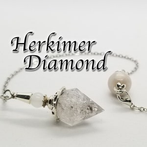 Péndulo "Stubby" de cristal de diamante Herkimer