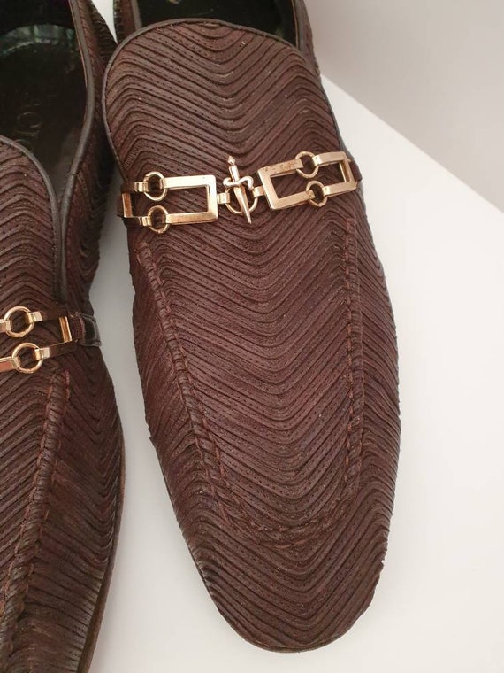 Cesare Paciotti 44304 Croc Embossed Leather Italian Loafer Dagger-Logo US 9/IT 8 Paciotti men main image 4
