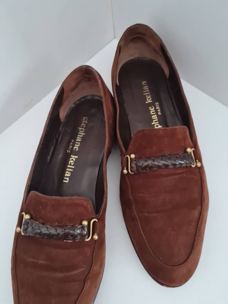 Vintage 90\'s Womens Stephane Kellien Slip-On Leather Loafers Stephane Kelian Vintage Loafers - Etsy main image 2
