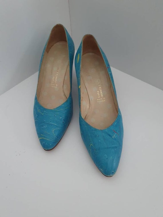 Escarpins Daim Bordeaux Tokio Kumagai Vintage Années 80 - Taille 38, Talon Bas