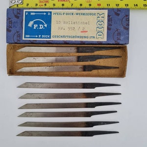Graver tools vintage, F.Dick Esslingen