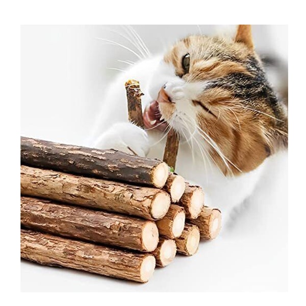 Matatabi Chew Sticks - All Natural Silvervine - Great Catnip Alternative - Cat Toy/Treat And Gift For Cat Lovers.