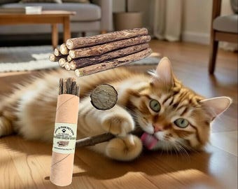 Silvervine Cat Chew Sticks (10, 15, 20) Count Natürliche Zahnreinigung - Katzenminze Alternative