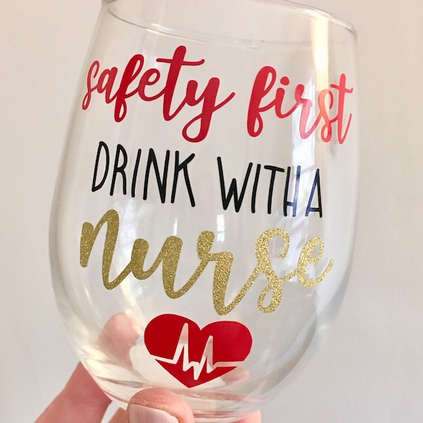 Nurse Wine Etsy