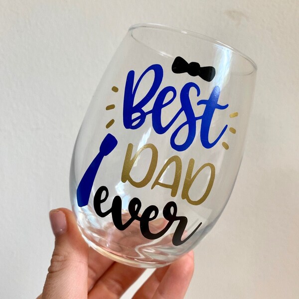 Daddy Wine Glass Etsy