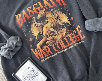 Sweat-shirt de la quatrième aile, chemise Basgiath, sweat à capuche livresque, cavalier de dragon, 4e aile, cadeau livre pour fille, sweat-shirt d'automne, tempête d'onyx, cadeau Xaden
