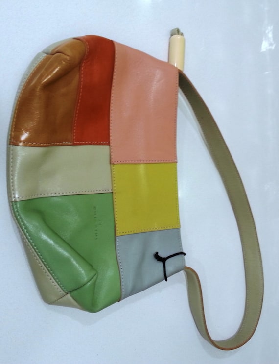 Vintage Chiarini Patchwork Leather Handbag Made in