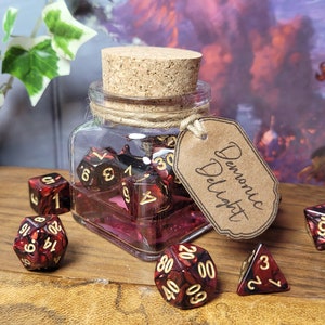 Demonic Delight Polyhedral Dice Zaubertrank, RPG Würfelset Dungeons & Dragons