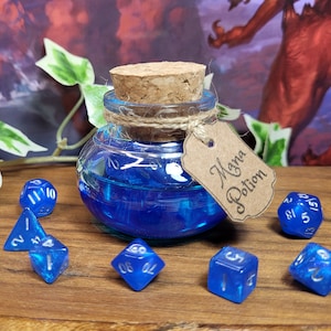 Mana Potion Magic Potion with Mini Dice, RPG Dice Set for Dungeons & Dragons