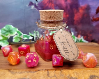 Sunset in a Bottle Polyhedral Dice Zaubertrank, Würfelset Dungeons & Dragons