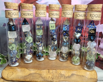 Rogue dice set, dice for Dungeons & Dragons or other pen and paper role-playing games