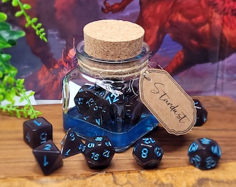 Stardust Polyhedral Dice Magic Potion, RPG Dice Set Dungeons & Dragons