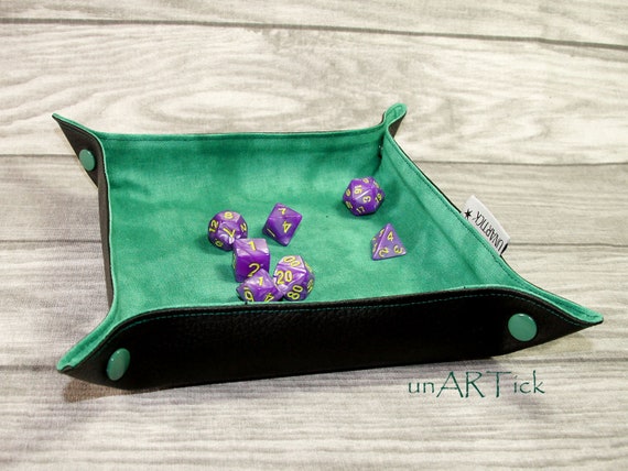 Faltbares Wurfel Tablett Tannengrun Wurfelbrett Dice Tray Etsy