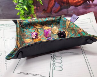 foldable Dice Tray Dragonfly, base for rolling dice