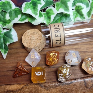 Cleric dice set, dice for Dungeons & Dragons or other pen and paper role playing games Design 3