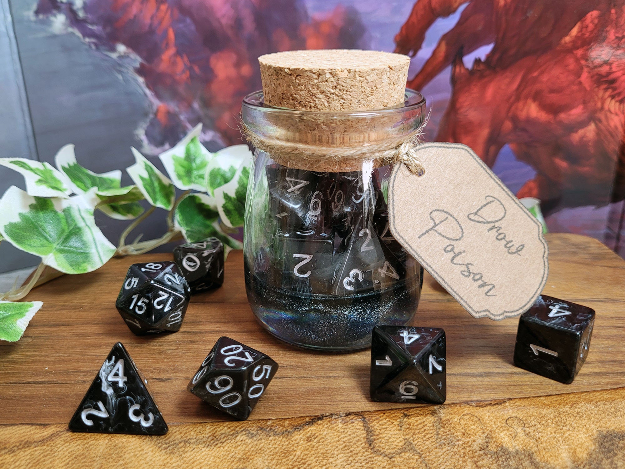 Potion Dice D4 for Tabletop Games Like Dungeons and Dragons, D20