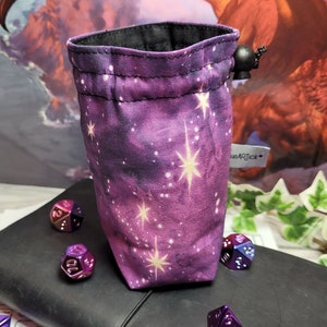 Würfelbeutel Purple Galaxy, Dice Bag Würfelsäckchen