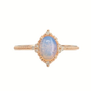 Opal Wedding Rings Diamond Opal Engagement Ring Rose Gold Opal Engagement Ring Australian Opal Engagement Wedding Set Diamond Opal Rings