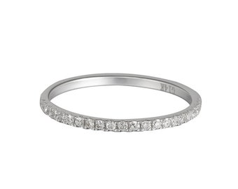 Platinum Wedding Band White Gold Wedding Band Half Eternity Wedding Band Simple Diamond Wedding Band White Gold Wedding Ring Promise Ring