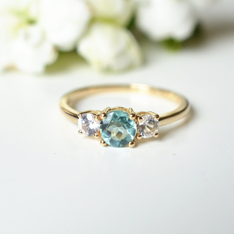 tourmaline engagement ring