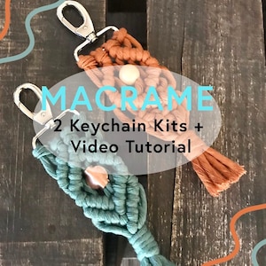 DIY Macrame Keychain Kit Bundle of 2
