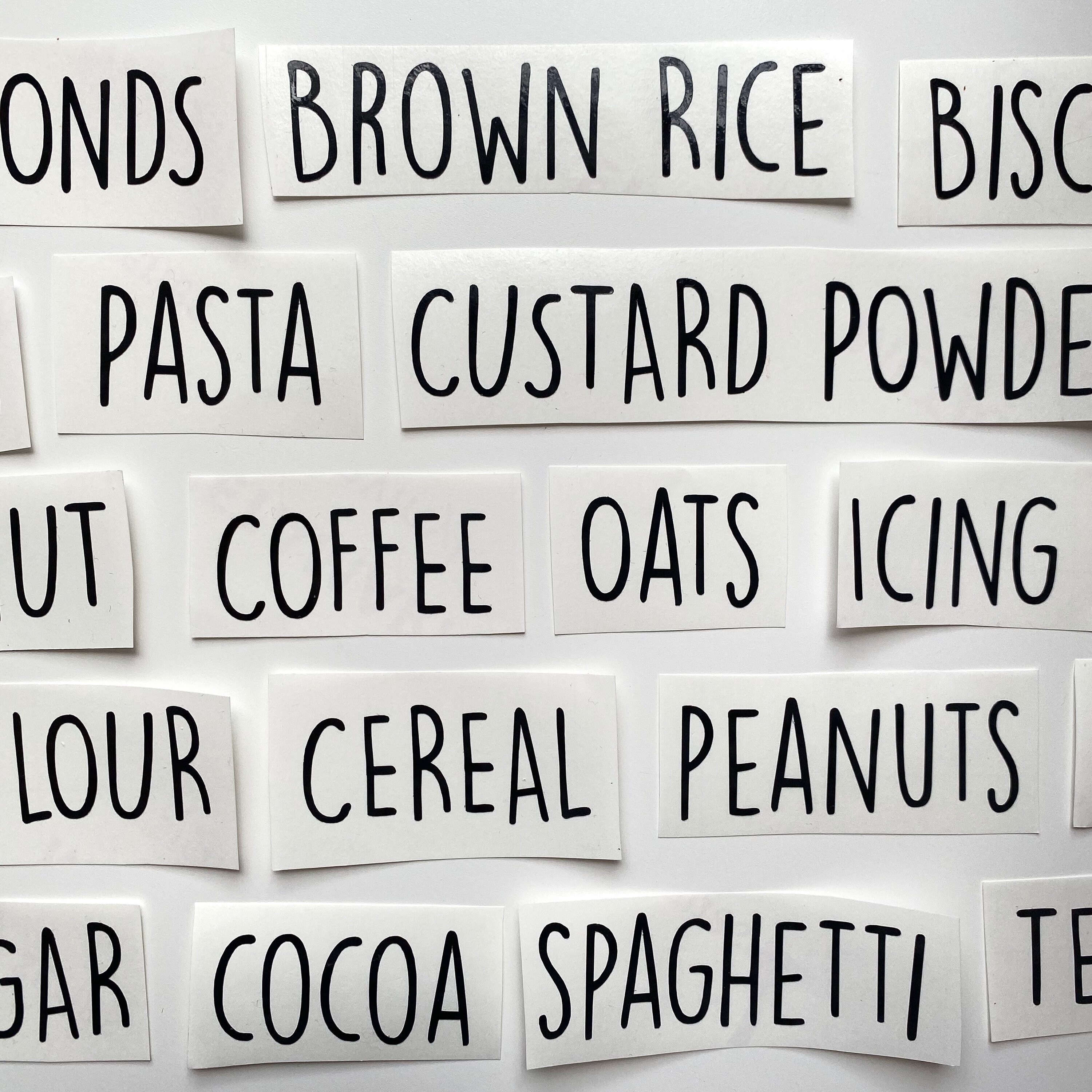 Pantry Labels Bulk Pack Custom Pantry Label Organisation Etsy Australia