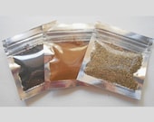 Clear Silver 3x3 Inch Mylar Foil Bag, Press Zip Heat-Seal Tear-Tab Smell Proof Package Resealable Reusable Baggies Safe Food Storage
