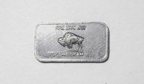 Fine .999 Titanium Ingot 1 Gram Pure Buffalo Bar Collectable Fractional Bullion