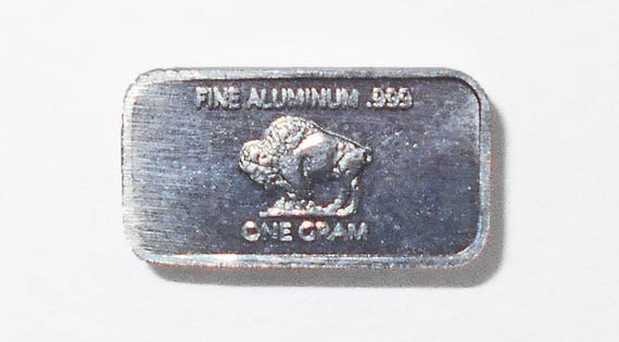 Fine .999 Titanium Ingot 1 Gram Pure Buffalo Bar Collectable Fractional Bullion