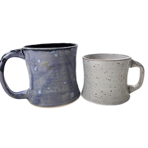 pottery mugs, shorties, handmade pottery coffee mug, ceramic coffee cup, ceramic mug small mug wheel thrown rustic pottery, christmas gift