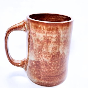 pottery mug, rustic mahogany ceramic mug, handmade ceramics, handmade pottery coffee mug teacher gift mothers day gift for dad, large mug