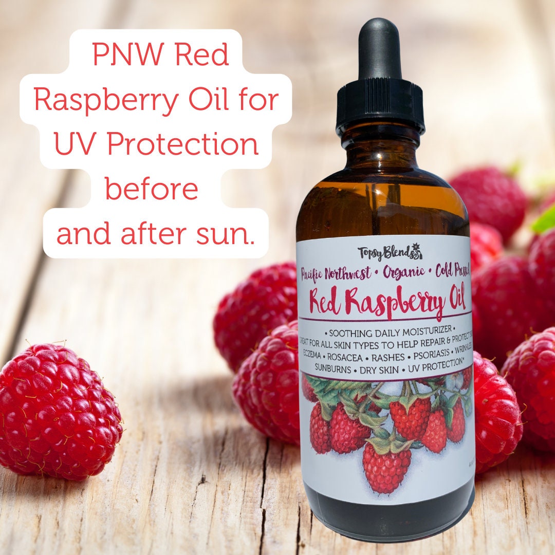 Organic Red Raspberry Seed Oil to Protect and Nourish Skin • 4oz of ...