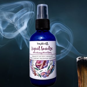Palo Santo Spray, Liquid Smudge Spray with Palo Santo Oil, Natural Spray Smudge, Grounding, Meditation & Ritual Spray